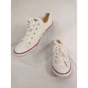 Converse Women's White/Red Low Tops Size 11